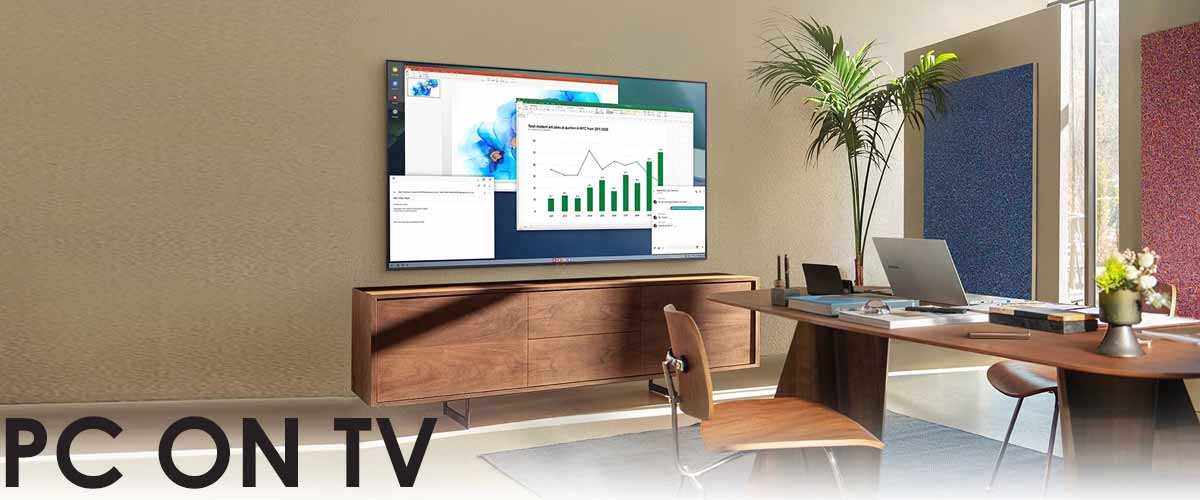 تلویزیون 70 اینچ سامسونگ مدل AU8000 با قابلیت PC On TV