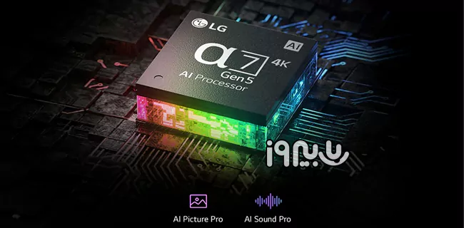 پردازنده a7 Gen5 AI Processor تلویزیون 2022 ال‌جی QNED806QA