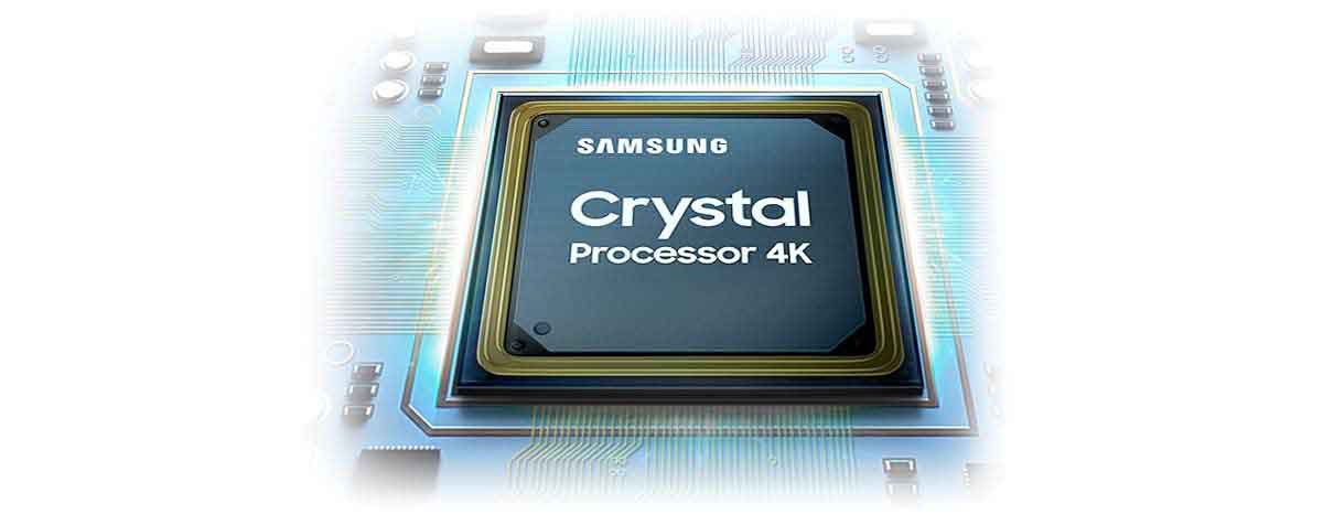   تلویزیون 55 اینچ  AU9000 مجهز به پردازنده Crystal Processor 4K