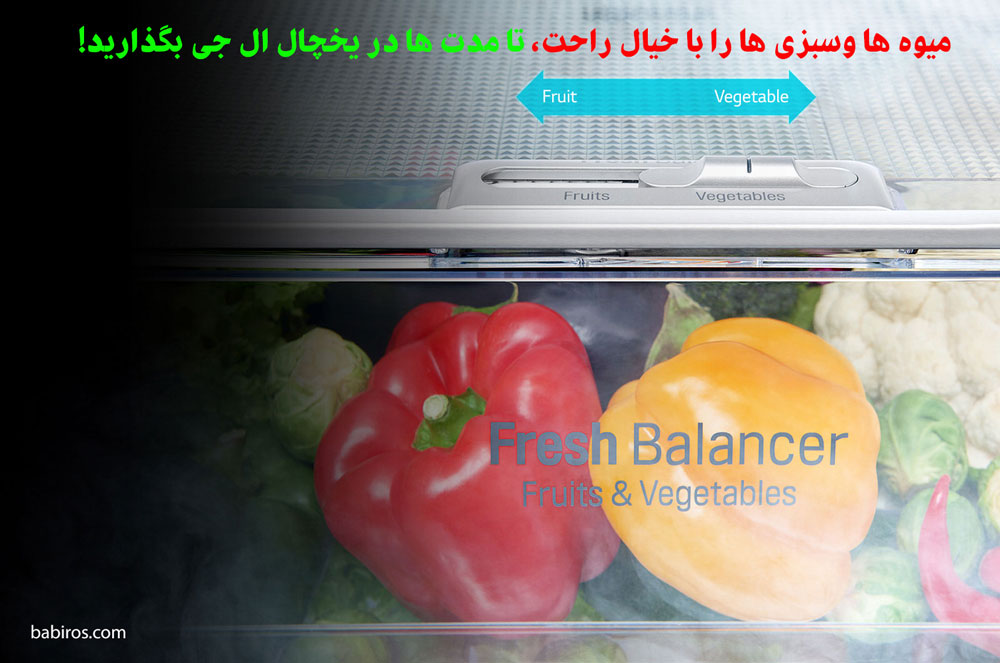قفسه مخصوص میوه و سبزی در یخچال X257