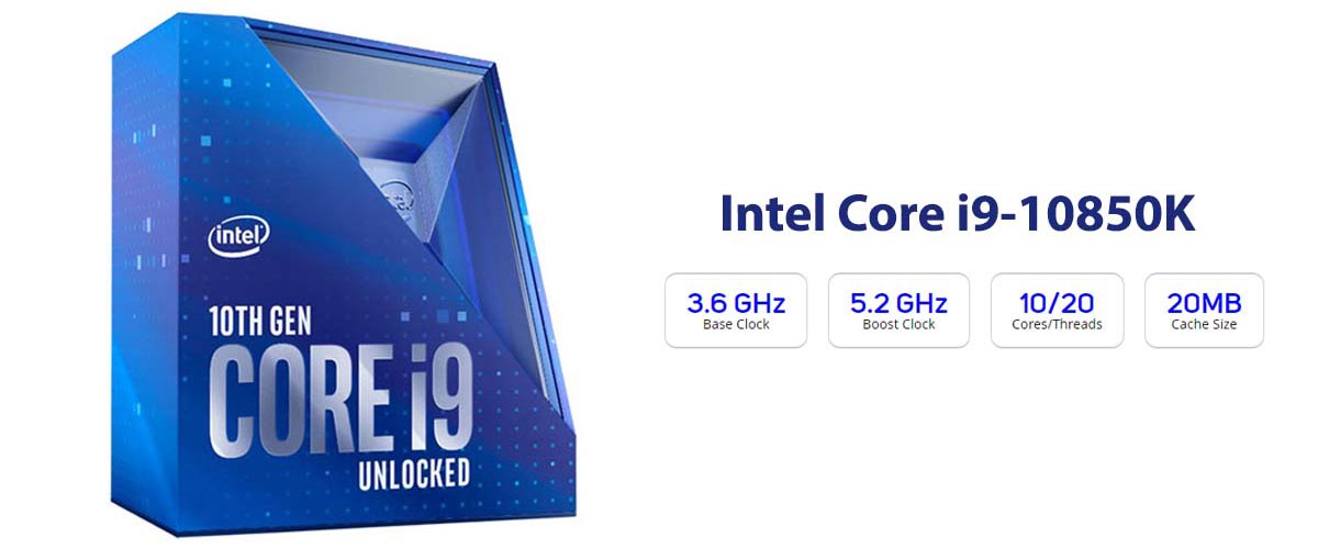 سی پی یو اینتل  مدل  Intel Core i9-10850K Desktop