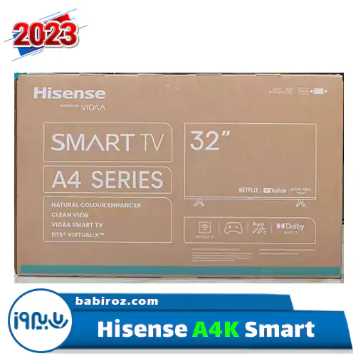 تلویزیون 32 اینچ اسمارت هایسنس مدل 32A4K