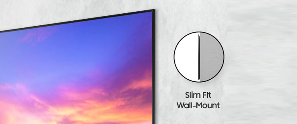 ابزار Slim Fit Wall Mount در تلویزیون 55AU9000 سامسونگ