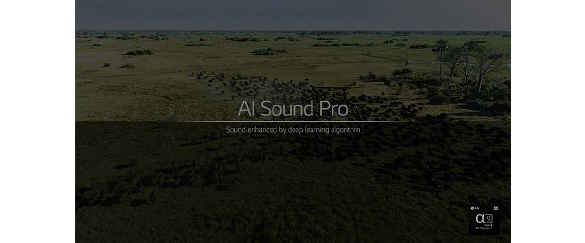 فناوری AI Sound Pro  در تلویزیون  77C1PVB ال جی