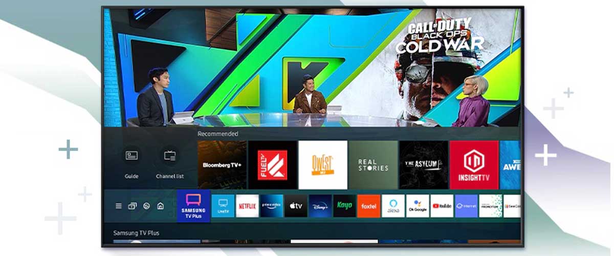 سرویس  Samsung TV Plus در تلویزیون 55 اینچ سامسونگ مدل AU8000