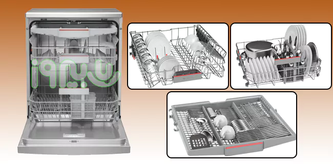 طراحی داخلی ماشین ظرفشویی 14 نفره SMS46MW03E بوش
