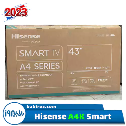 تلویزیون 43 اینچ اسمارت هایسنس مدل 43A4K