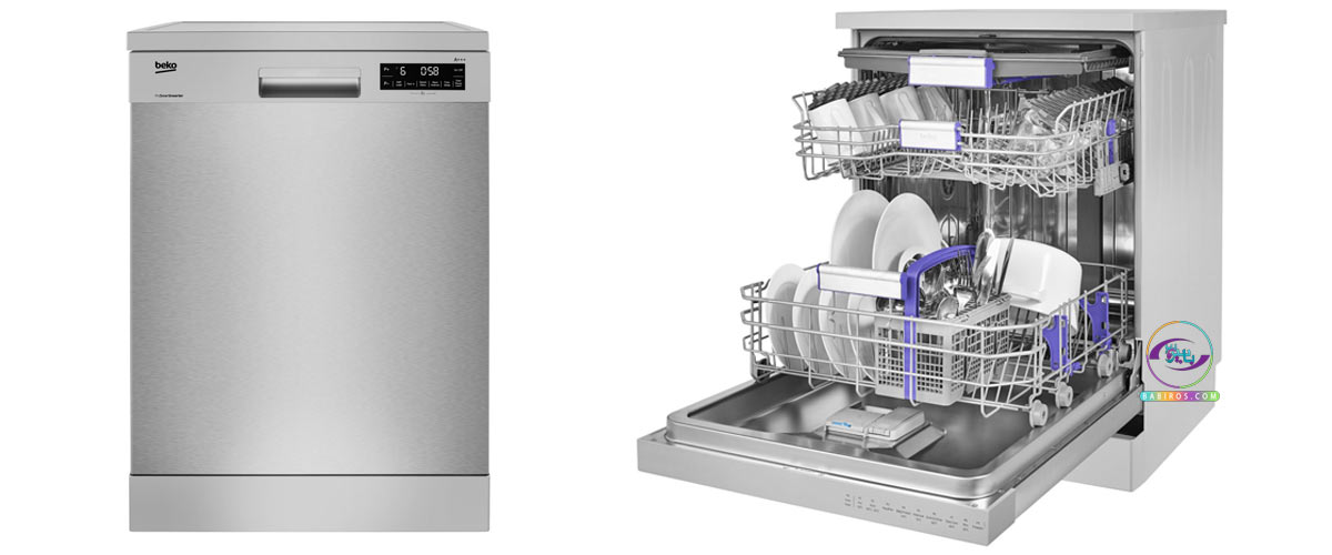 ماشین ظرفشویی سه سبد بکو مدل DFN 39530 با ظرفیت 15 نفره