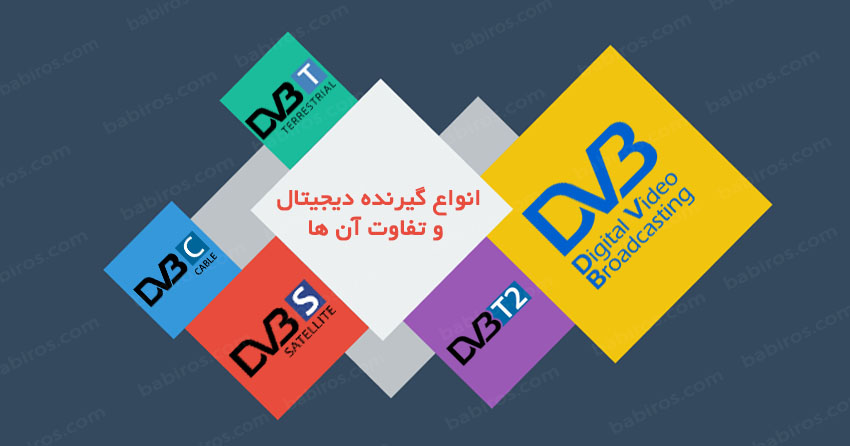 انواع گیرنده دیجیتال DVB-T ، DVB-C و DVB-S  و تفاوت آن ها